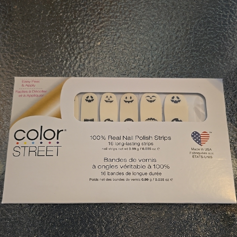 Color Street Halloween "Face the Jacks" Nail Polish Strips - NWT 🎃
